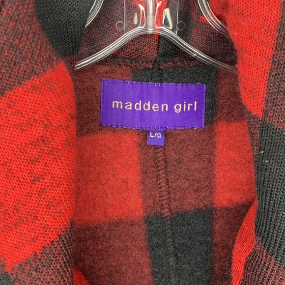 vintage Madden Girl plaid belted full zip coat - Picture 7 of 13